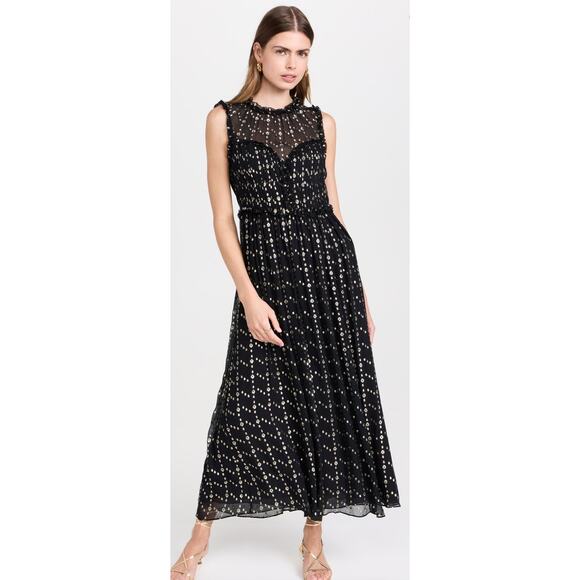 Ulla Johnson Kasia Lurex Silk Dress in Cosmos 0 - Picture 2 of 6